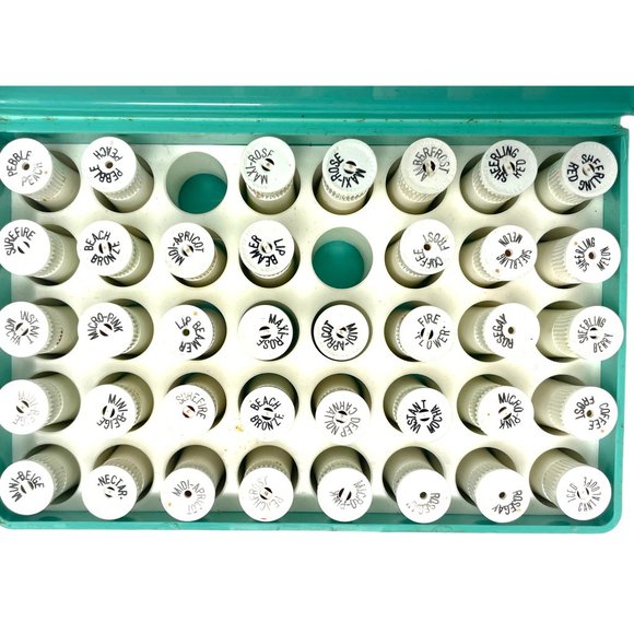 Vintage Avon Lipstick Samples Demonstration Case RARE Tiffany Blue Turquoise Box - Picture 3 of 10